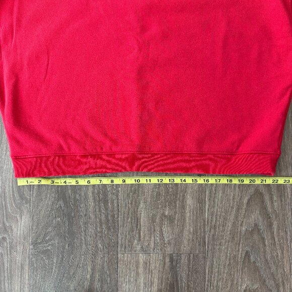 Vintagesoft Wedge Crewneck Sweatshirt – Large - Red - Picture 9 of 10